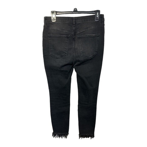 Free People Great Heights Frayed Skinny Crop Jeans Size 28 - Picture 4 of 10